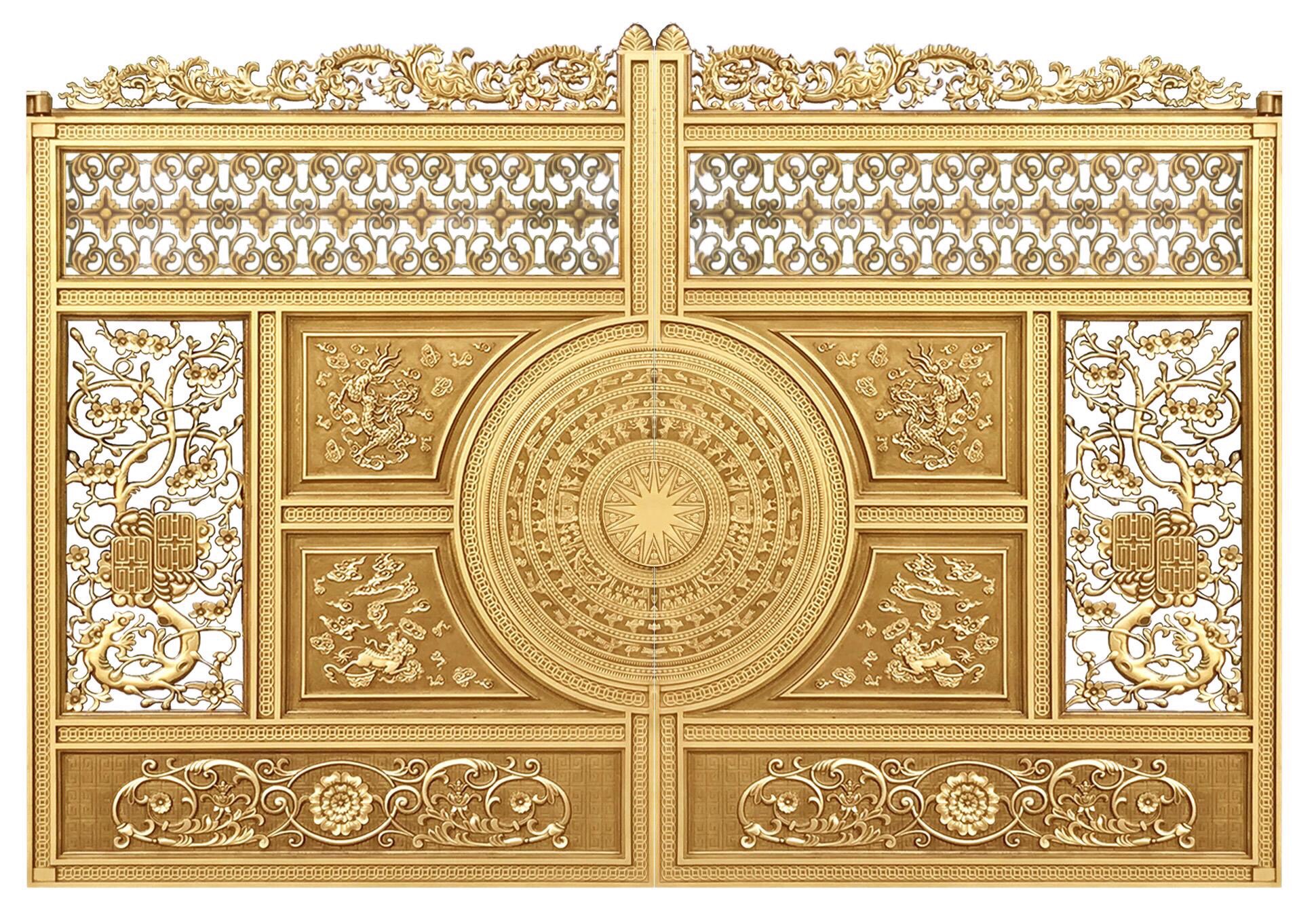 Cổng nhôm đúc mẫu C-041