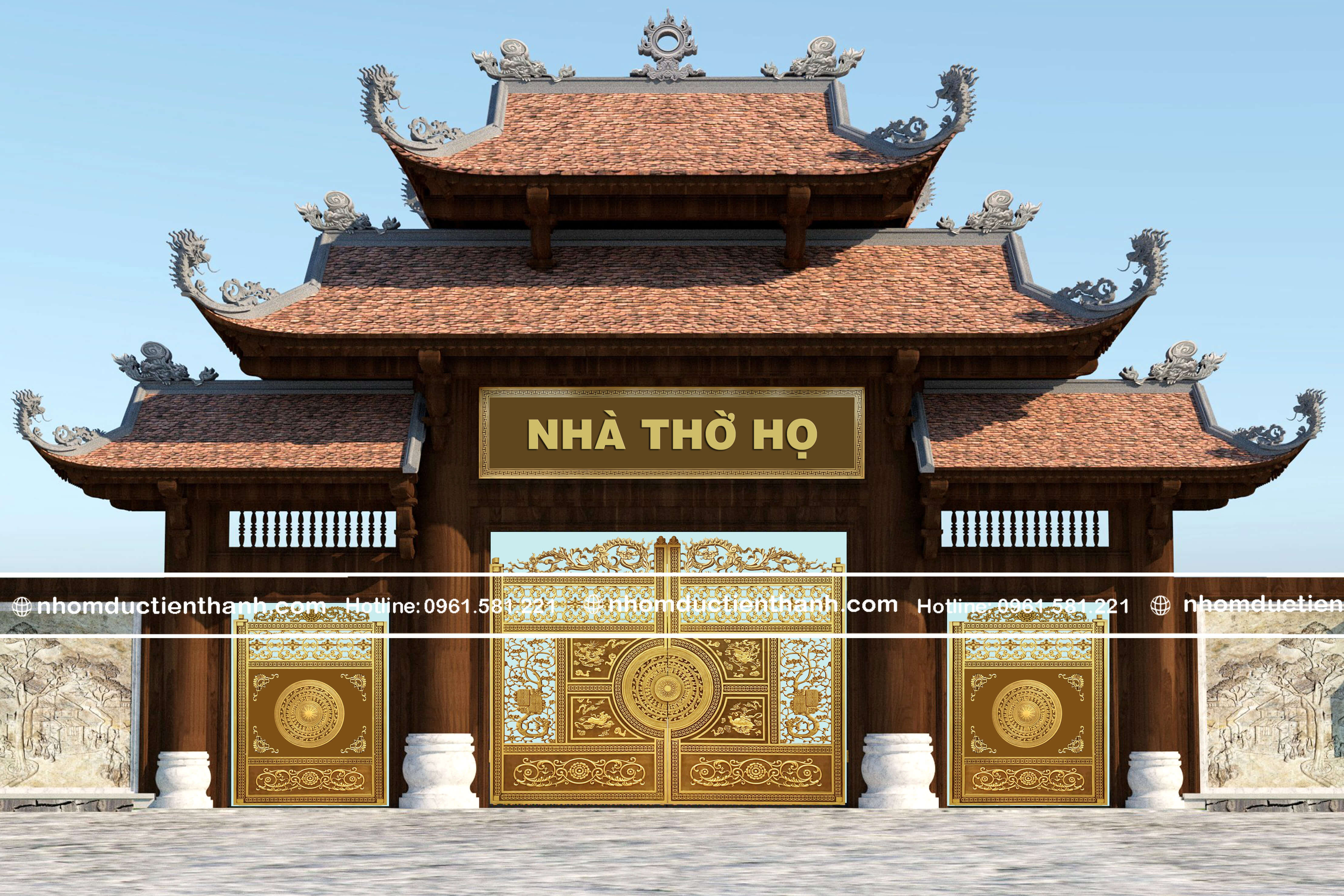 Cổng nhôm đúc mẫu C-138