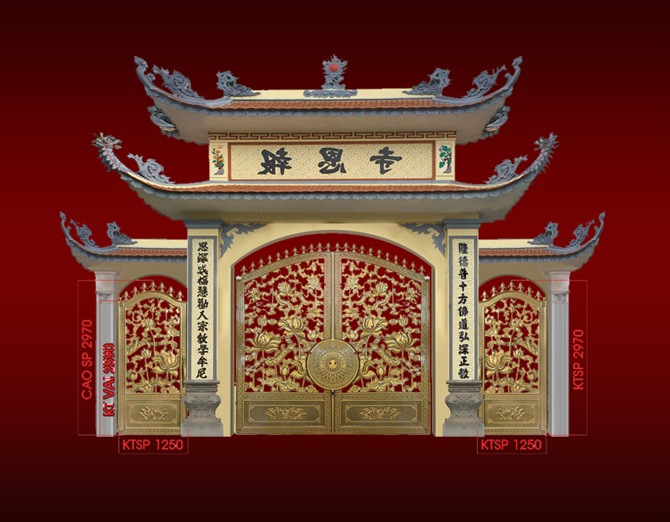 Cổng nhà chùa - CNC 007