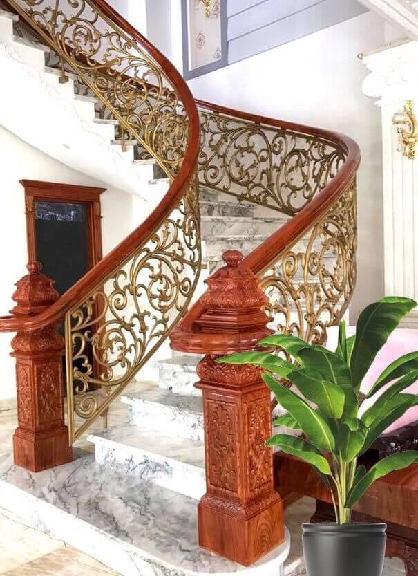 lan can cầu thang nhôm đúc hoa văn 3d: cách nhận biết hàng chuẩn