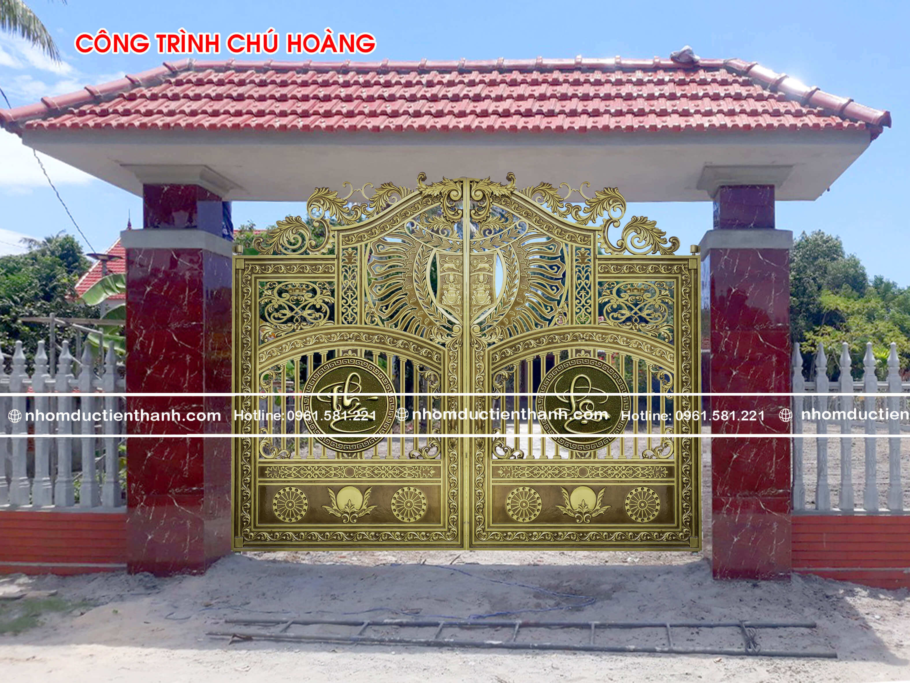 Nên làm cổng nhôm đúc hay cổng sắt mỹ thuật cho biệt thự