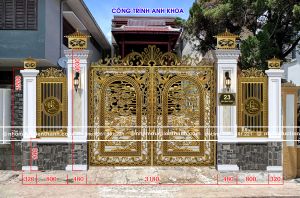 Chi phí hoàn thiện một bộ cổng nhôm đúc gồm những gì?