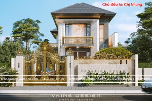 Cổng nhôm đúc phù điêu C-185