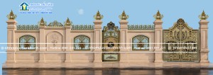 Cổng nhôm đúc lâu đài C-187