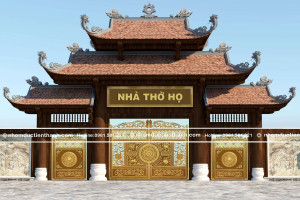 Cổng nhôm đúc mẫu C-138