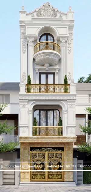 Cổng nhôm đúc tân cổ điển C-190