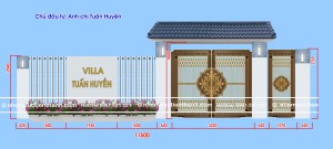 Cổng nhôm đúc trống đồng C-149