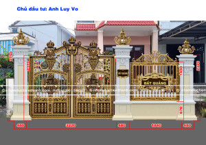 Cổng nhôm đúc mẫu C-144