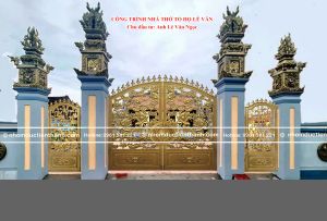 Lựa chọn mẫu cổng nhôm đúc 2 cánh đẹp
