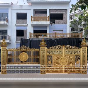 Mẫu cổng nhôm đúc biệt thự đẹp và sang trọng