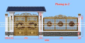 Phong thủy cổng nhôm đúc cho gia chủ mệnh Kim: màu sắc thu hút tài lộc