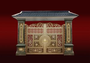 Quy trình thi công lắp đặt bản lề tự động cho cổng nhôm đúc cánh nặng