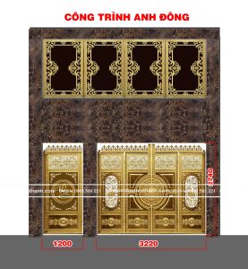 Xưởng sản xuất cổng nhôm đúc chất lượng cao